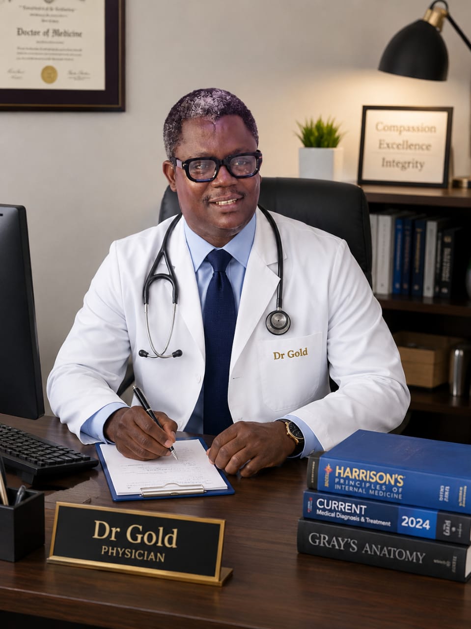 Dr. Gold, lead doctor at Eli’s Osteopathic Clinic